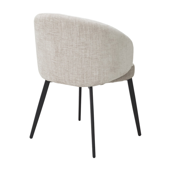 Eichholtz Set of 2 Lloyd Dining Chairs with Arms in Sisley Beige