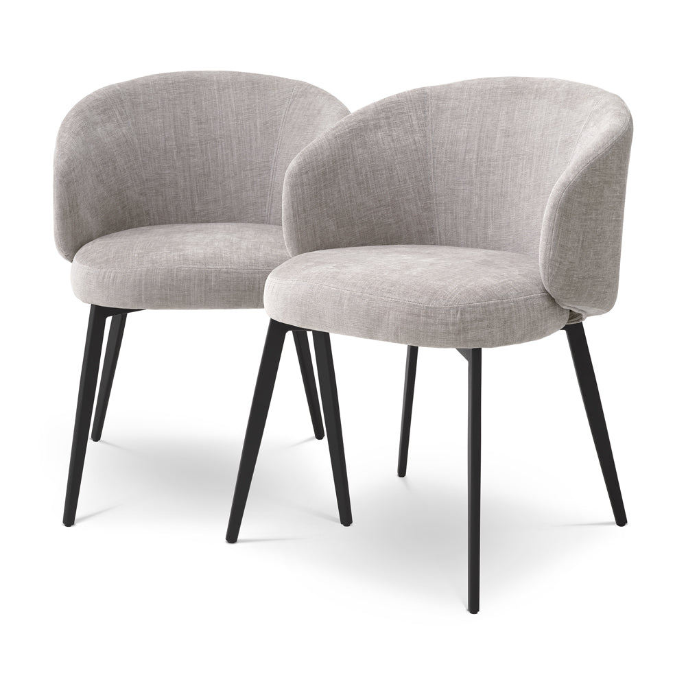 Lloyd Set of 2 Dining Armchairs - Sisley Grey Eichholtz 1