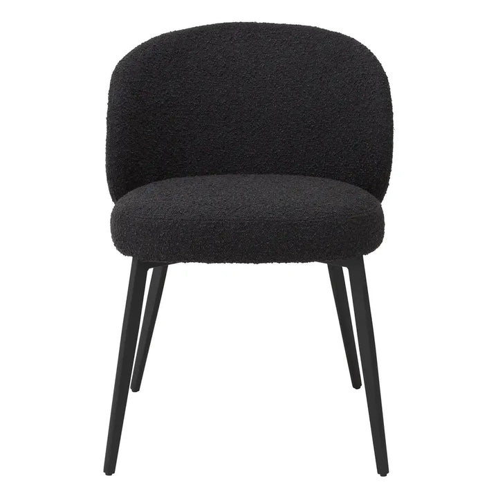 Lloyd Set of 2 Dining Chairs - Bouclé Black Eichholtz 2
