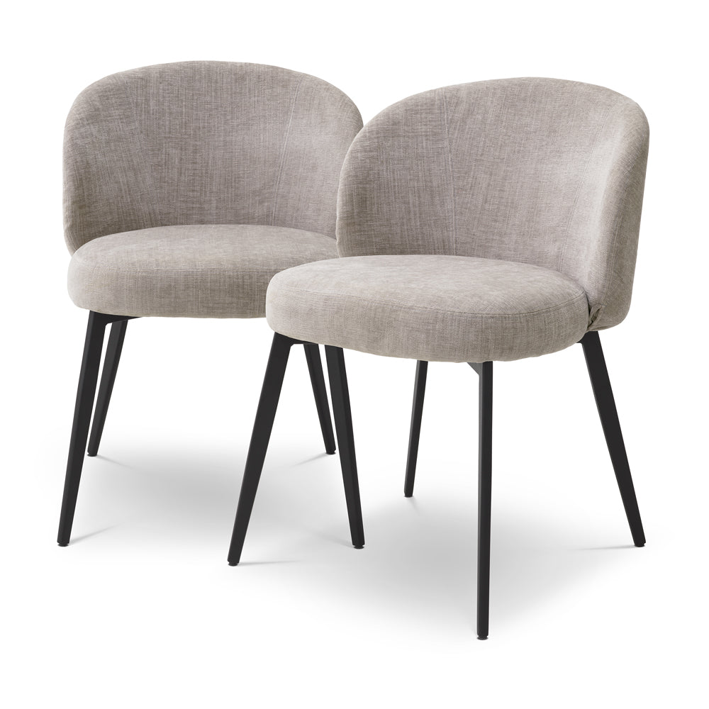 Lloyd Set of 2 Dining Chairs - Sisley Grey Eichholtz 1