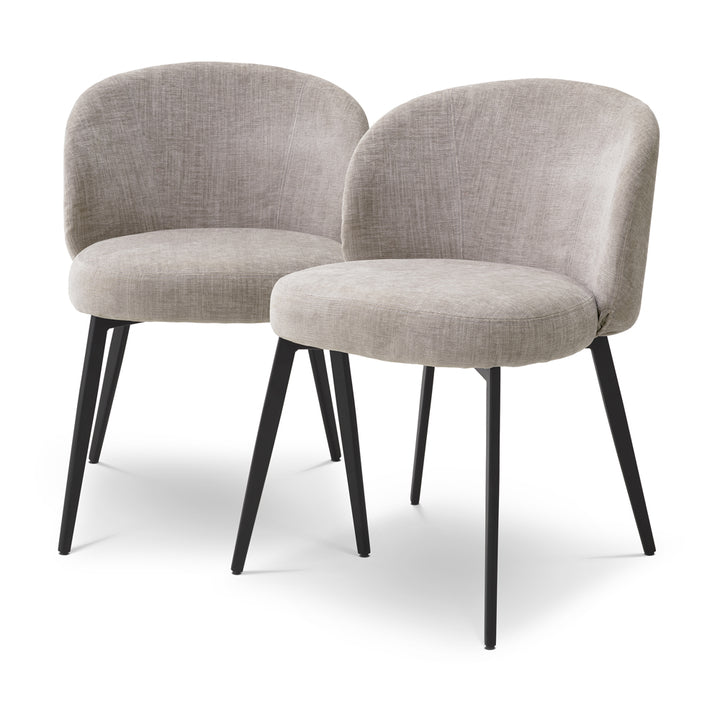Lloyd Set of 2 Dining Chairs - Sisley Grey Eichholtz 1