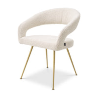 Eichholtz Bravo Dining Chair in Bouclé Cream