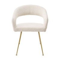 Eichholtz Bravo Dining Chair in Bouclé Cream