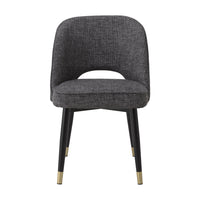 Eichholtz Set of 2 Cliff Dining Chairs in Rocat Black