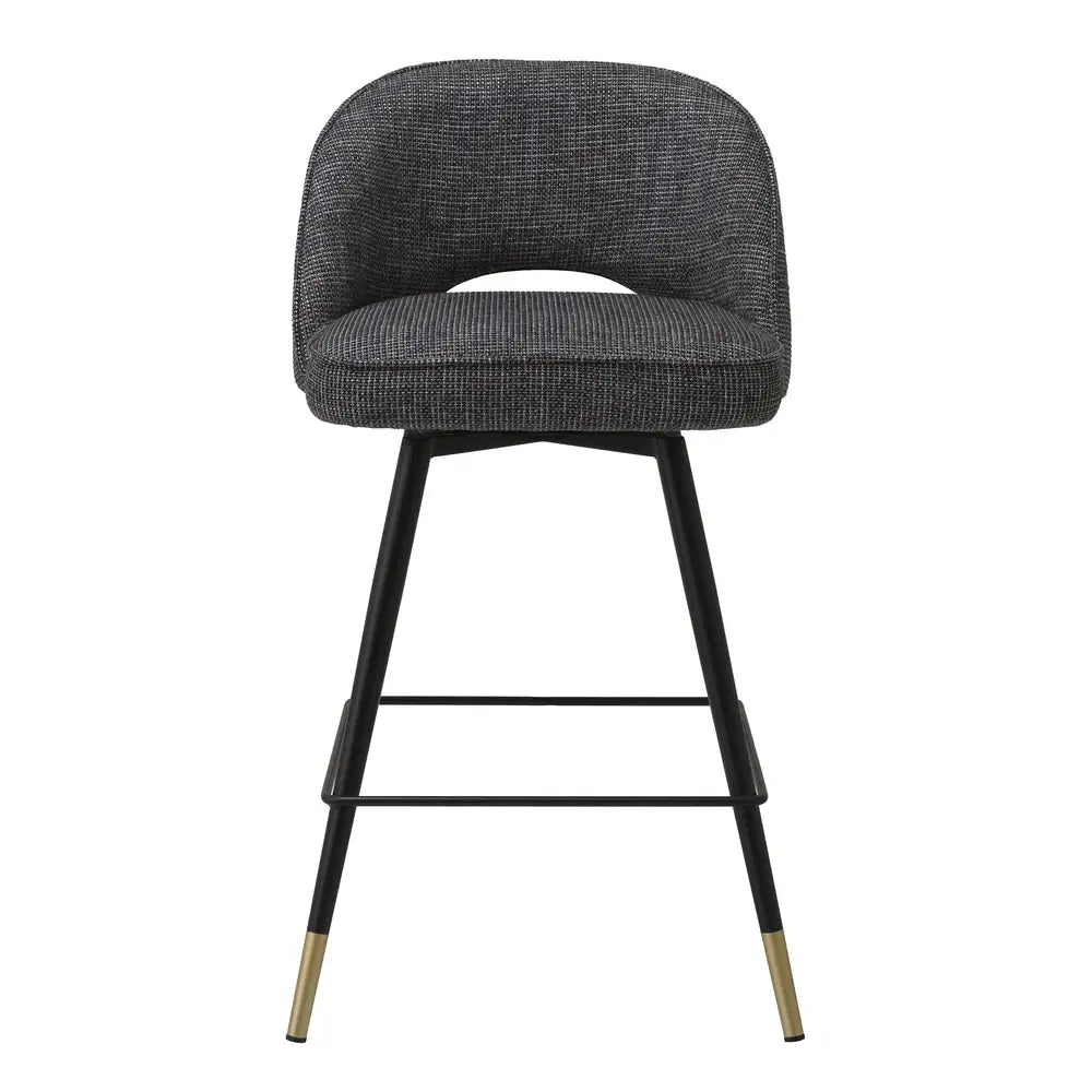 Cliff Set of 2 Counter Stools - Rocat Black Eichholtz 2