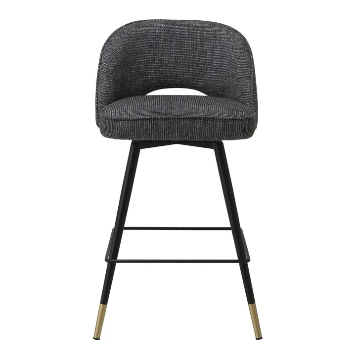 Cliff Set of 2 Counter Stools - Rocat Black Eichholtz 2