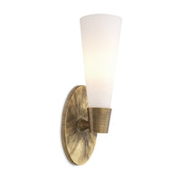 Eichholtz Single Nolita Wall Lamp in Vintage Brass