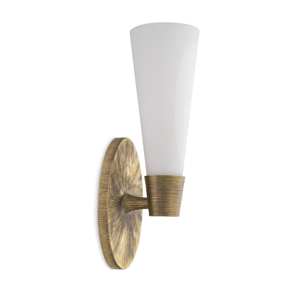 Eichholtz Single Nolita Wall Lamp in Vintage Brass