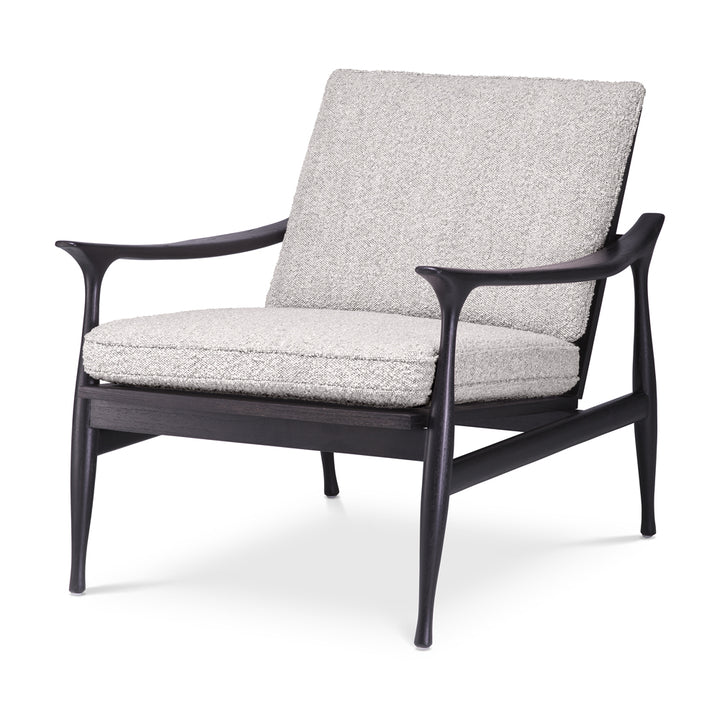 Eichholtz Manzo Armchair in Bouclé Grey & Brown