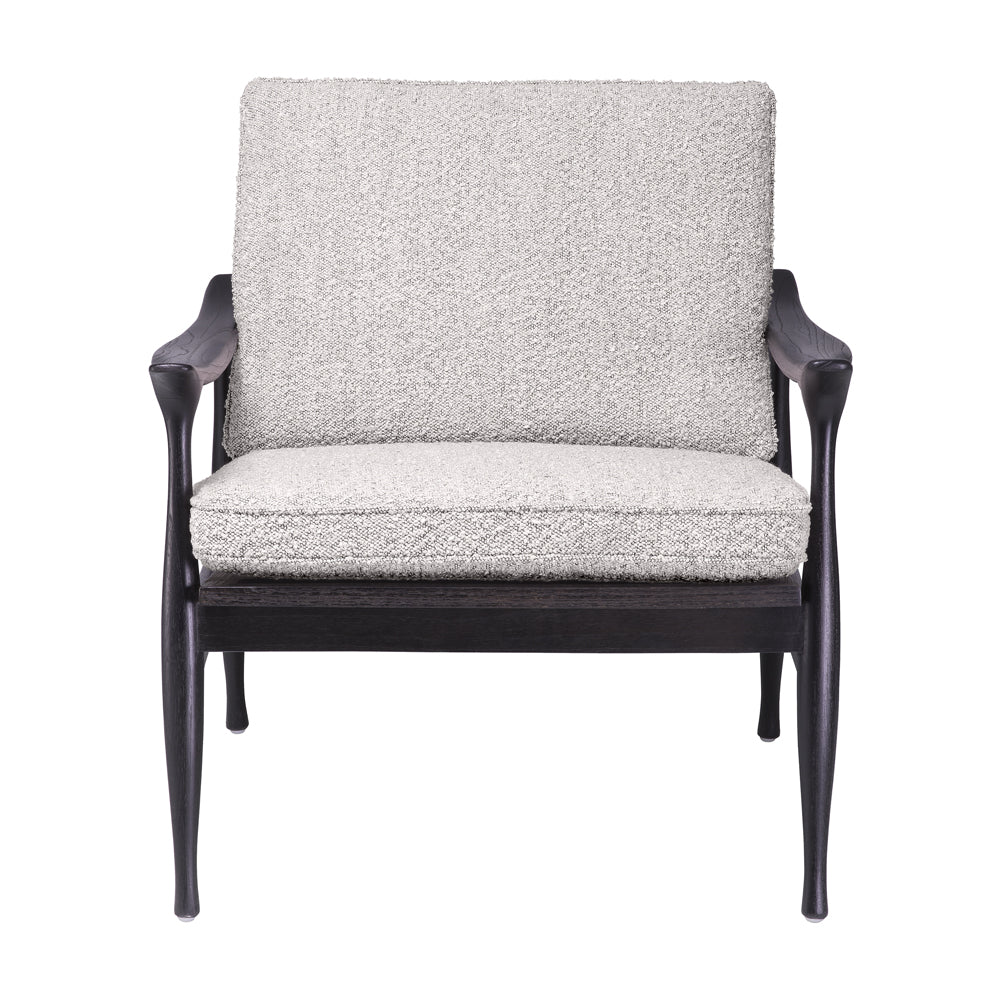 Eichholtz Manzo Armchair in Bouclé Grey & Brown