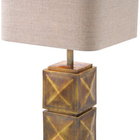 Eichholtz Carlo Table Lamp in Vintage Brass with Shade