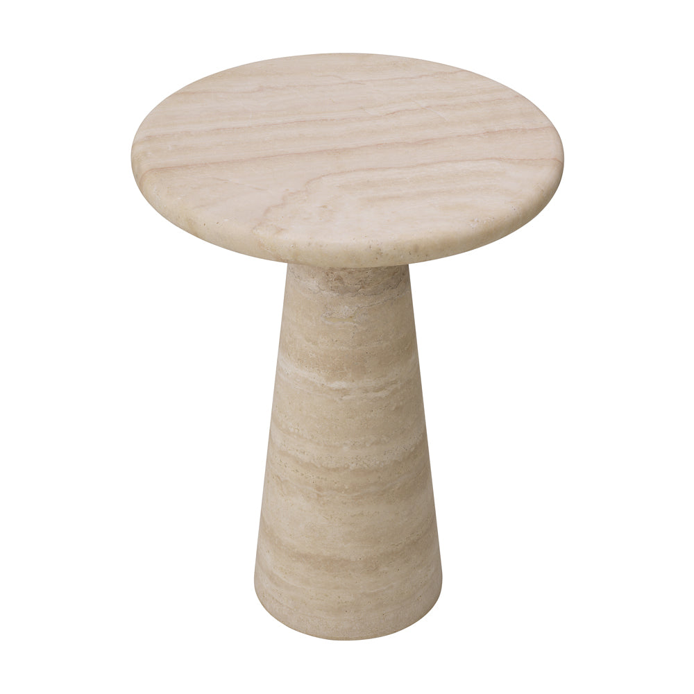 Eichholtz Large Adriana Side Table in Travertine