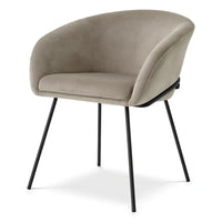 Eichholtz Campus Dining Chair in Savona Greige Velvet