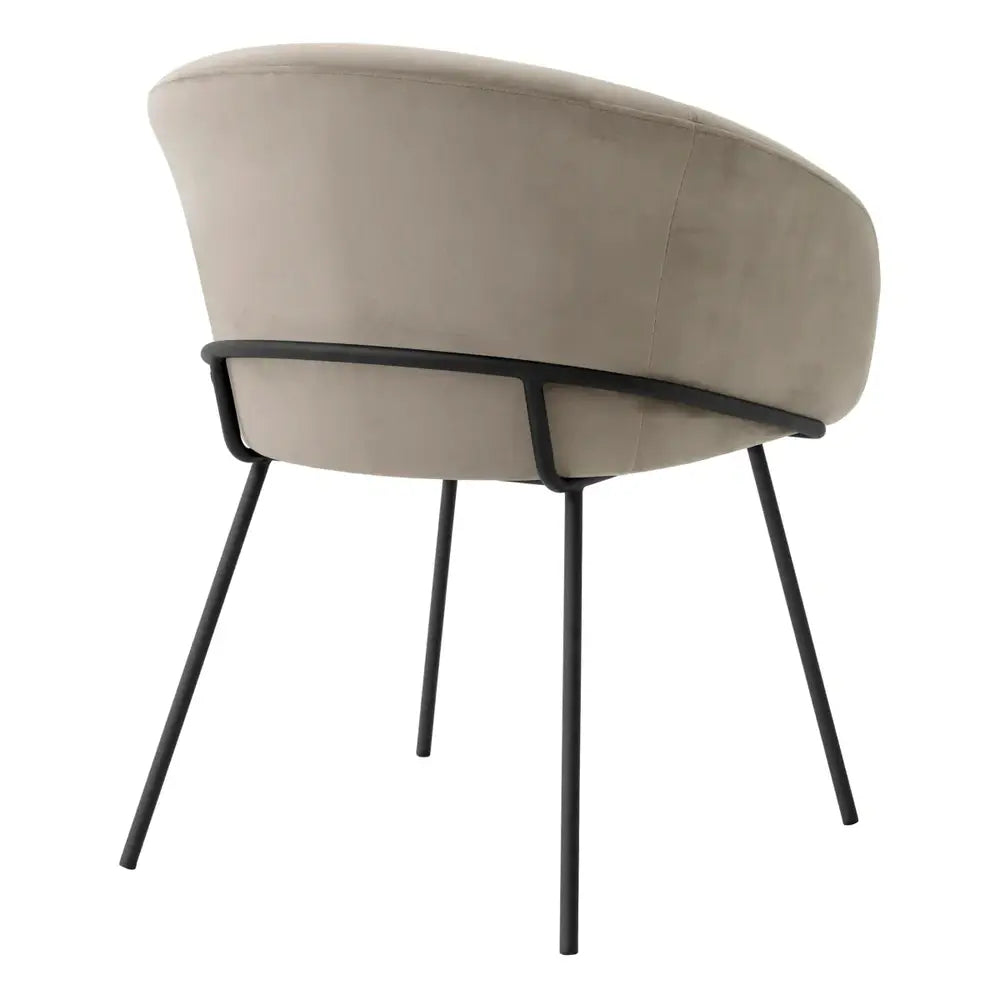 Eichholtz Campus Dining Chair in Savona Greige Velvet