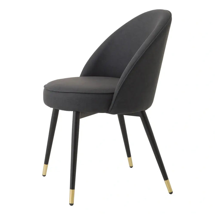 Cooper Set of 2 Dining Chairs - Grey Faux Leather Eichholtz 4