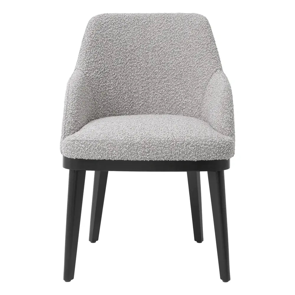Costa Dining Chair - Bouclé Grey Eichholtz 1