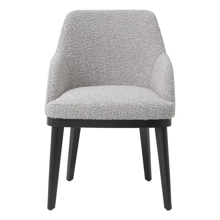 Costa Dining Chair - Bouclé Grey Eichholtz 1