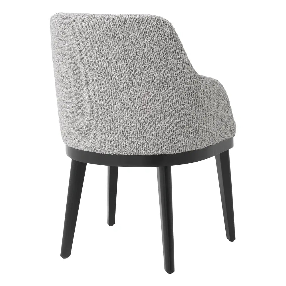 Costa Dining Chair - Bouclé Grey Eichholtz 3