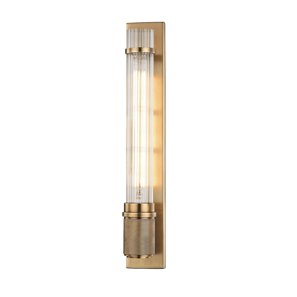 Shaw 1 Light Wall Sconce - Aged Brass Hudson Valley Lighting 1