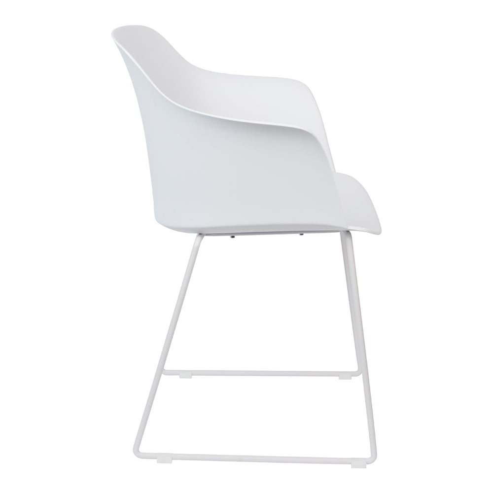 Olivia's Nordic Living Collection - Set of 2 Tor Dining Chairs in White