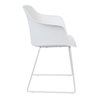 Olivia's Nordic Living Collection - Set of 2 Tor Dining Chairs in White