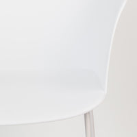 Olivia's Nordic Living Collection - Set of 2 Tor Dining Chairs in White