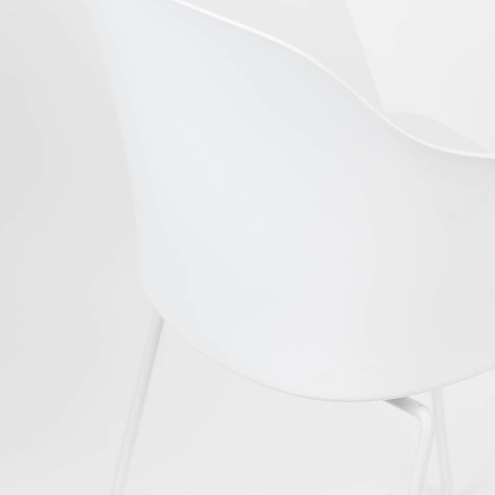 Olivia's Nordic Living Collection - Set of 2 Tor Dining Chairs in White