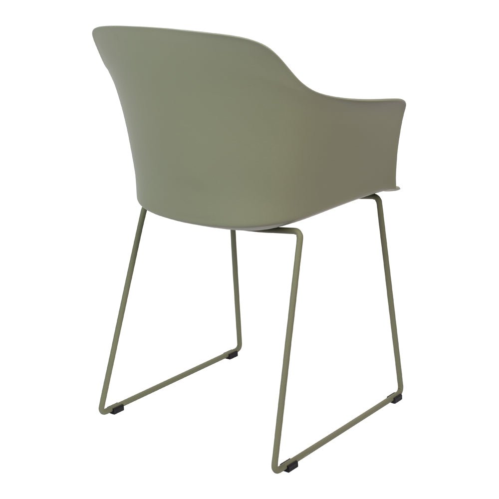 Olivia's Nordic Living Collection - Set of 2 Tor Dining Chairs in Green