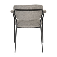 Olivia's Nordic Living Collection Set of 2 Holen Armchair in Black & Grey