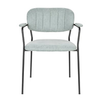 Olivia's Nordic Living Collection Set of 2 Holen Armchair in Black & Light Green