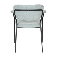 Olivia's Nordic Living Collection Set of 2 Holen Armchair in Black & Light Green