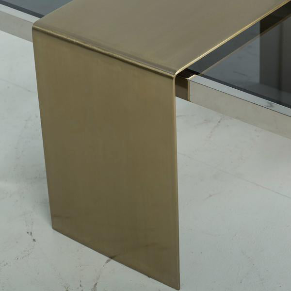 Andrew Martin Kelly Nesting Coffee Table White and Gold