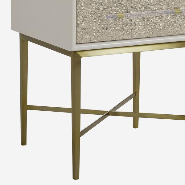Andrew Martin Alice Bedside Table White