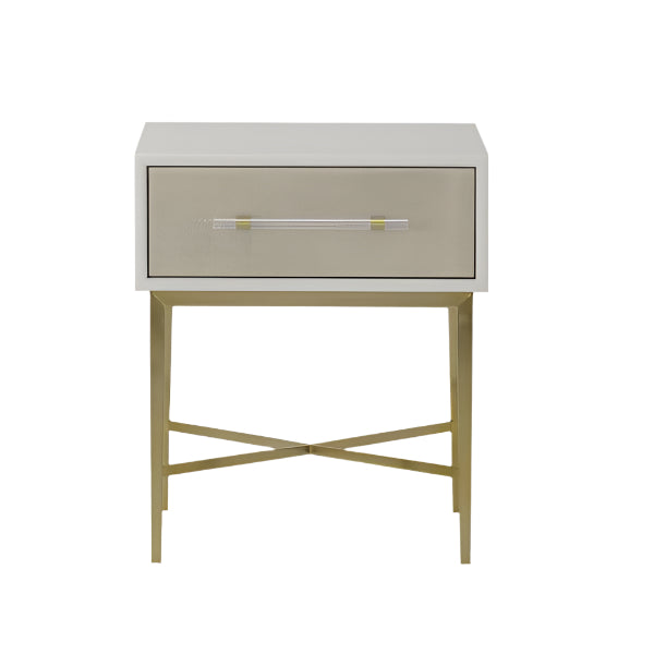 Alice Bedside Table - White AndrewMartin 1