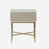 Andrew Martin Alice Bedside Table White