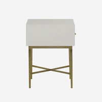 Andrew Martin Alice Bedside Table White