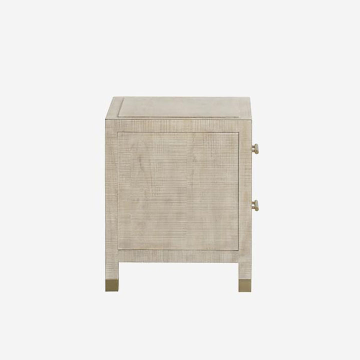 Raffles 2 Drawer Bedside Table - Natural AndrewMartin 4