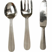 Libra Interiors Aluminium Cutlery Set Wall Hanging