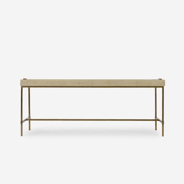  AndrewMartin-Andrew Martin Edith Coffee Table Latte Shagreen-Natural, Gold 245 