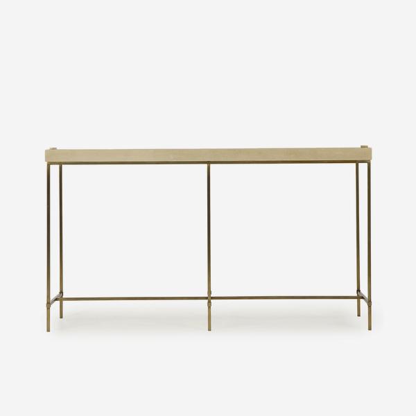 Andrew Martin Edith Console Table Latte Shagreen