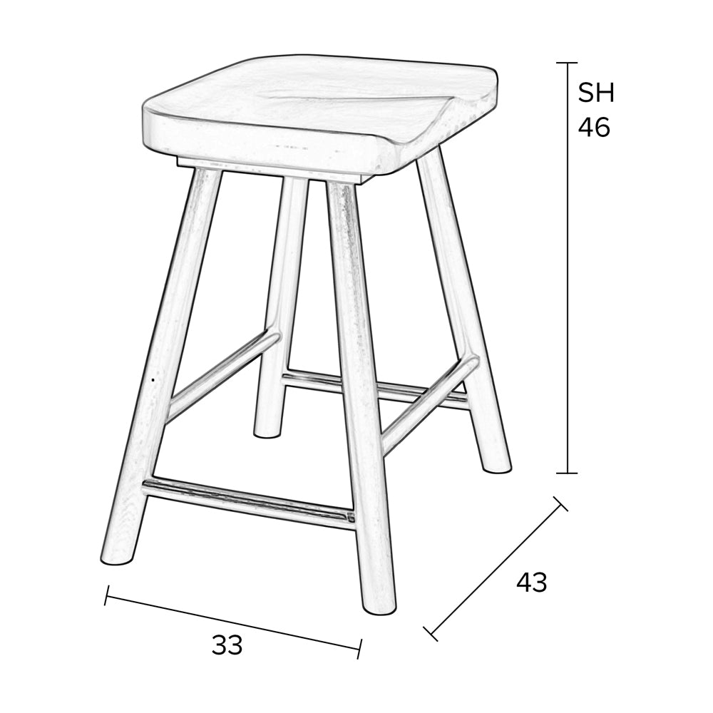 Wander Stool - Natural Zuiver 9