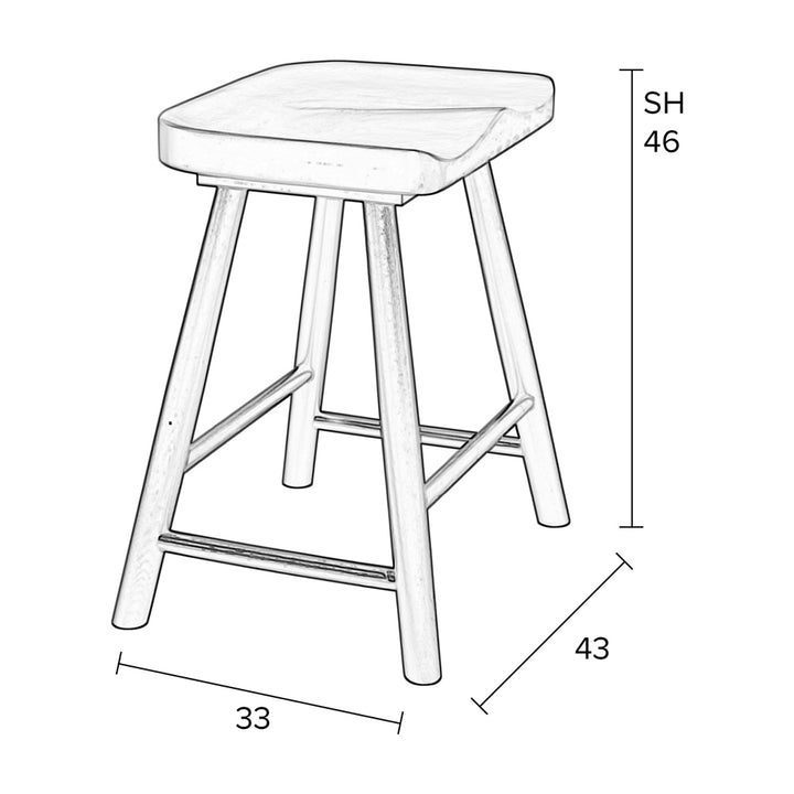 Wander Stool - Natural Zuiver 9