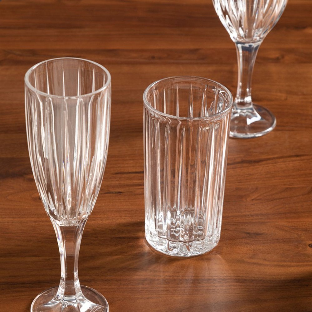 Olivia's Set of 4 Beaumont Crystal Clear Hi Ball Glasses