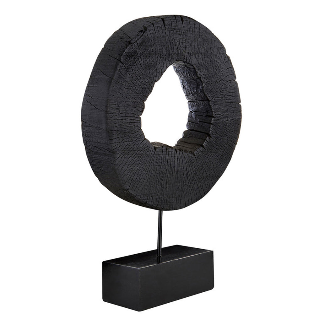 Wooden Sculpture Large - Black Premier 3