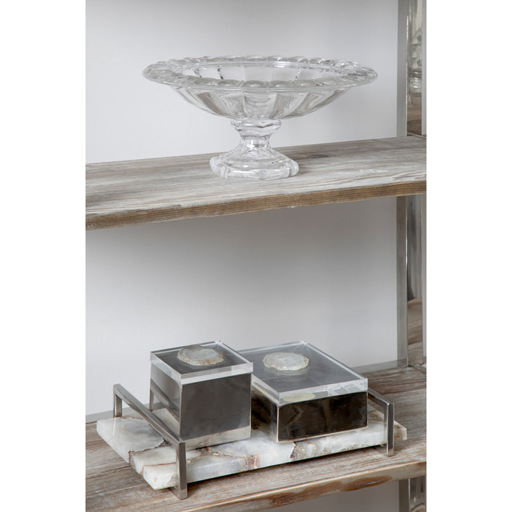 Olivia's Boutique Hotel Collection - White Agate Tray Large