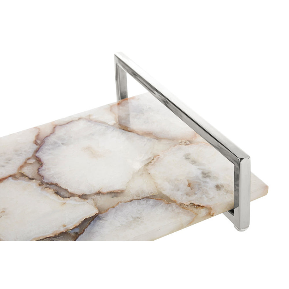 Olivia's Boutique Hotel Collection - White Agate Tray Large