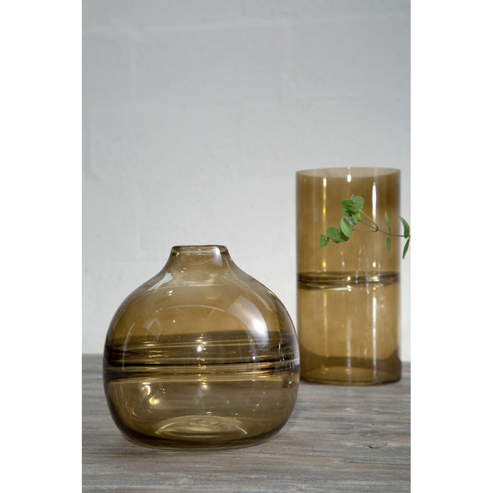  Premier-Olivia's Luxe Collection - Amber Bottle Vase-Amber 621 
