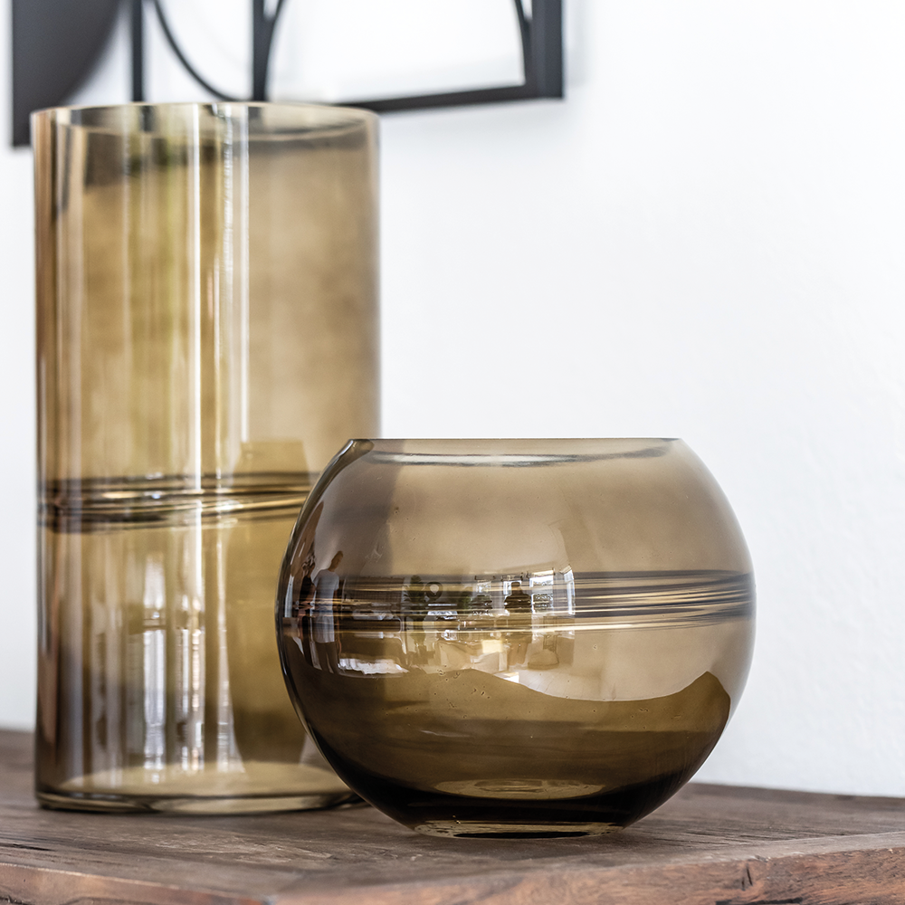  Premier-Olivia's Luxe Collection - Amber Tall Vase-Amber 509 