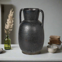 Broste Copenhagen Simi Vase Antique Grey And Black