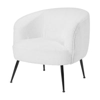 Olivia's Sienna Boucle Tub Chair With Black Legs